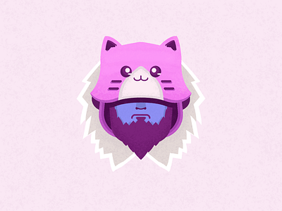 Meowrick - League of Legends 2d colors design feedbackplease flat game graphic design illustration illustrator league of legends pink texture vector yorick