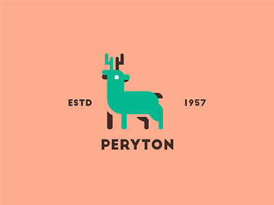 Peryton 2d beast colors creature design feedbackplease flat flat design graphic design illusrator illustration logo negativespace peryton vector
