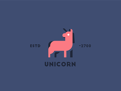 Unicorn 2d color colors design flat flatdesign graphic design illustration illustrator logo mythical unicorn vector