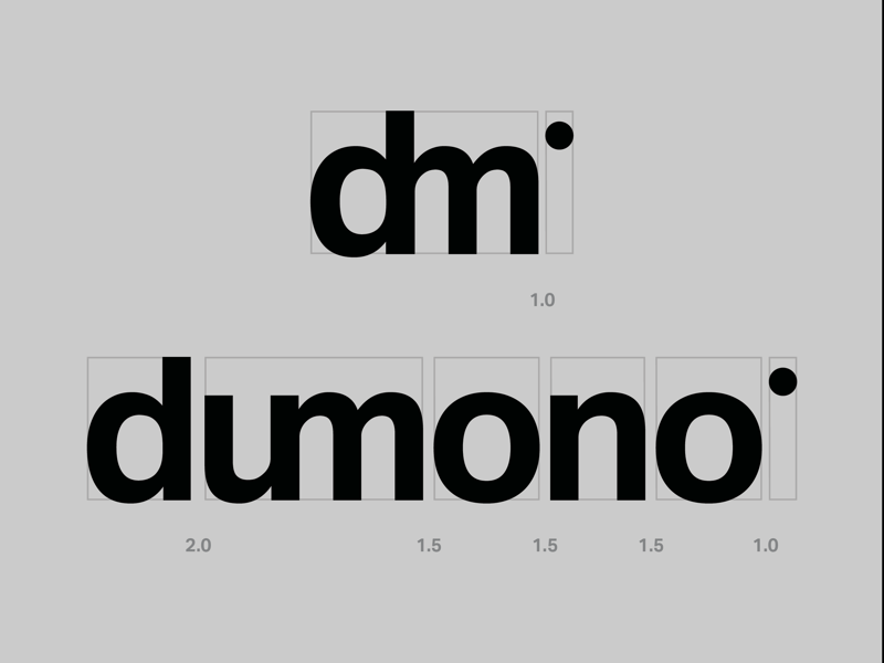 dumono graphic studio brand word sans serif black d logo dm logo type wordmark logo branding