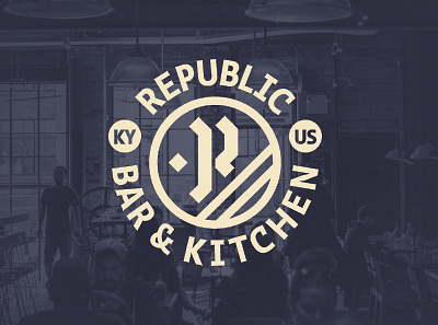 Republic Bar & Kitchen bourbon branding cincinnati design freelance kentucky logo old style typography vintage