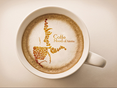 Logo Coffe Mood of Taste illustrator