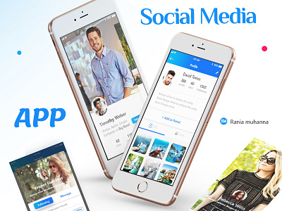 APP Social Media & showcase app showcase app social media uidesign xd designe
