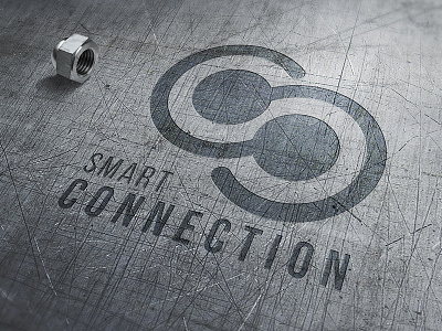 Smart Connection branding icon logo design stationary