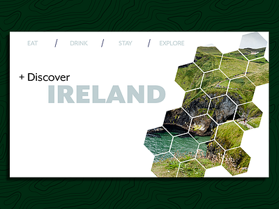 Landing Page 003 dailyui geometric ireland landing page tourism web