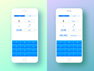 Measurement Converter 004 app calculator converter dailyui measurements