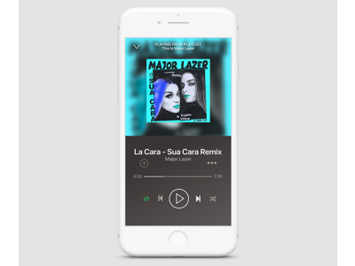 Music Player 009 dailyui ui ux uxinthe6