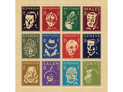 Monster Stamps
