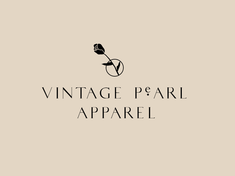 Custom logo for Vintage Pearl Apparel branding design typography graphic design custom type logo