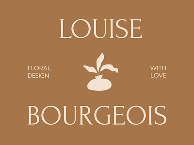 Louise Bourgeois brand asset branding design graphic design illustration logo typography