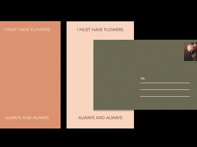 I Must Have Flowers.. branding design graphic design layout