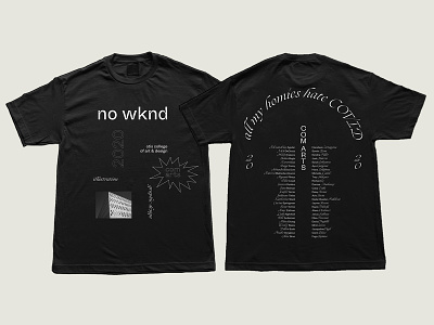 no wknd tee founders grotesk graphic design ogg otis t shirt typography whyte inktrap