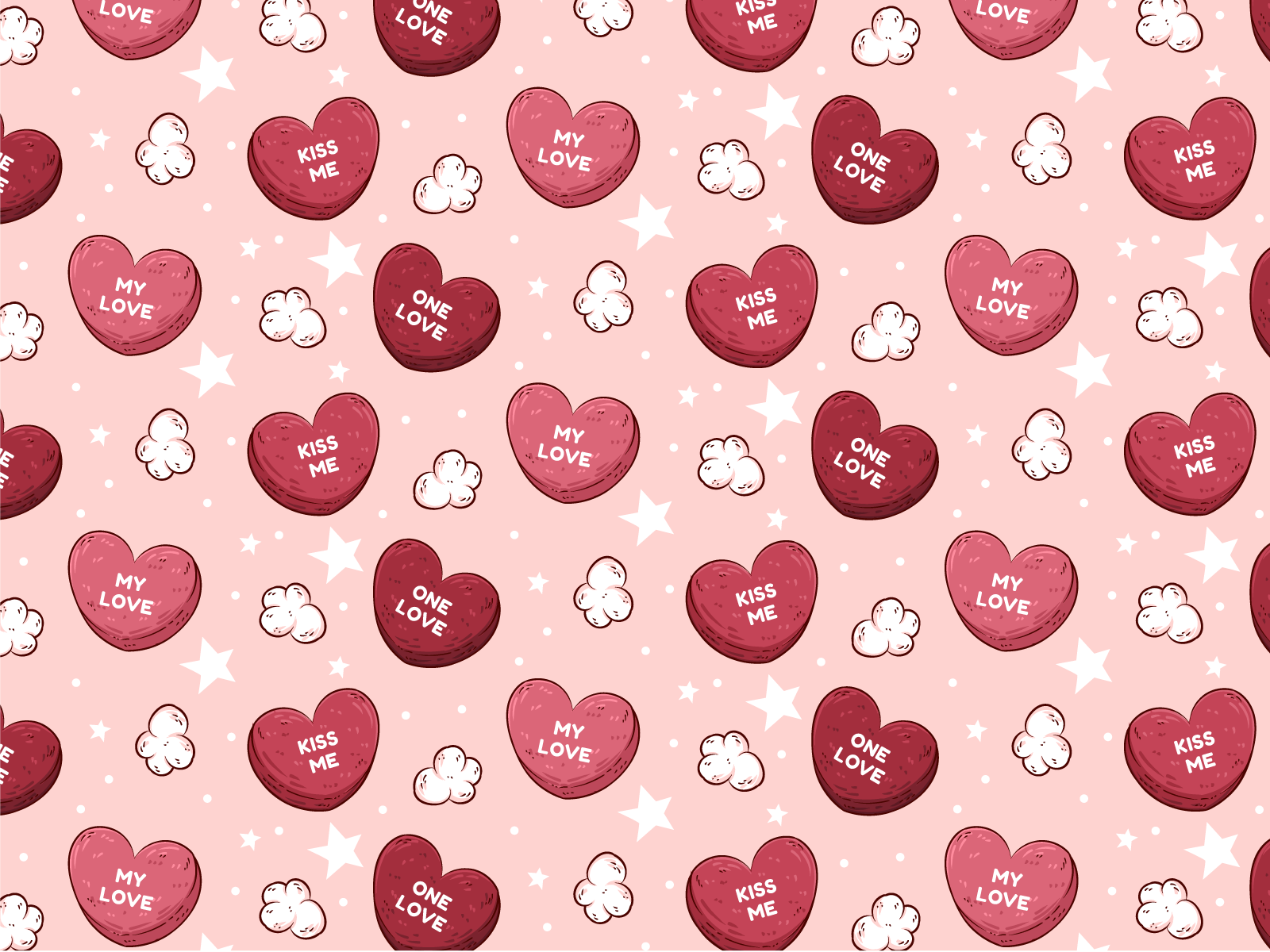 Conversation heart pattern