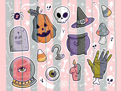 Halloween elements collection