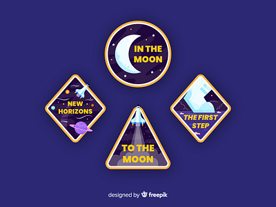 Space sticker #1 colorful illustration moon nasa planet rocket sticker universe