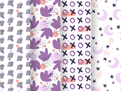Hand drawn abstract pattern collection 2