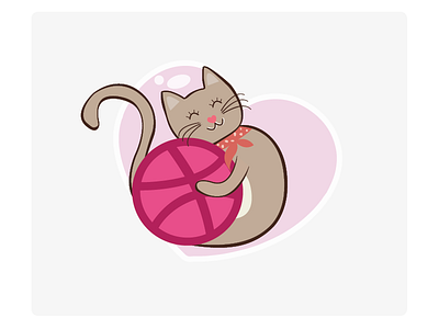 dribbble cat lover! brand catlover coment design dribbble fun inspiration like logo love play stickers