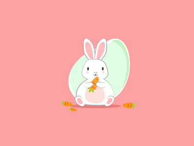 Sweet Bunny! bunny color design pink sweetcarrot vector