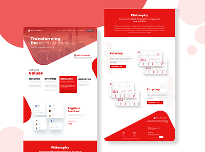 Africa Prudential Website Redesign adobe xd financial services homepage user experience user interface web design web interface website website design
