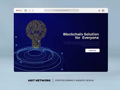 ABIT NETWORK - Cryptocurrency website design