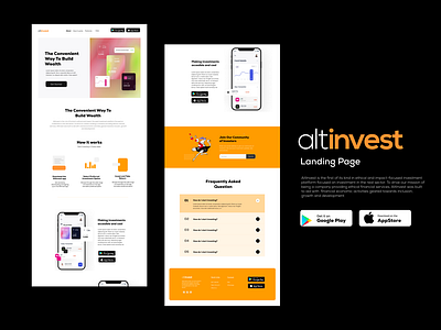 Investment App Landing Page