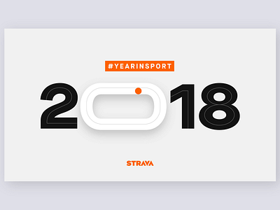 Strava Year In Sport 2018 app design infographics