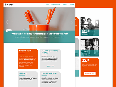 Consulting Agency Website adobe xd complementary colors website