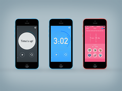 Timer app UI app timer ui