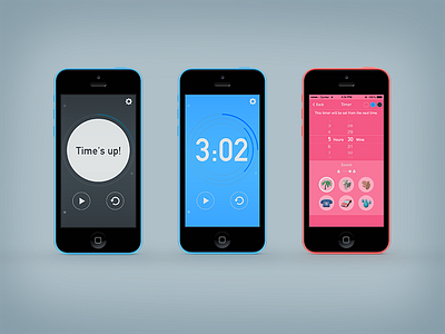 Timer app UI