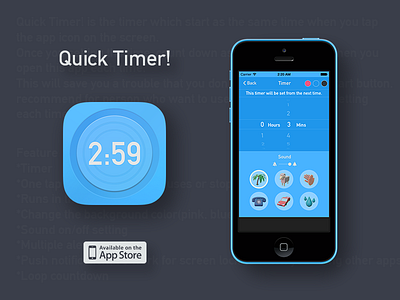 Quicktimer! app icon ios quicktimer timer ui