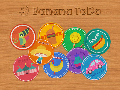 Bananatodo Stickers banana bananatodo illustration sticker tag todo