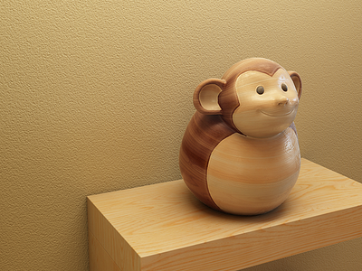 Monkey 3d monkey wood