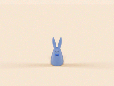 Studying 3d book gif jump rabbit vray