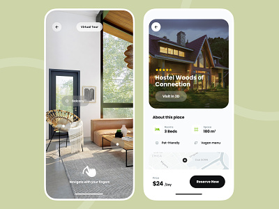 Home Rental Mobile App app ar camera home house immersive rent rental renting ui