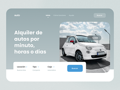 Car Rent Website Landing Page