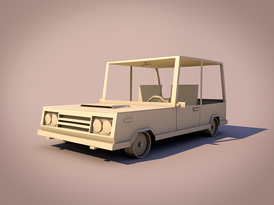 Low poly car 3d ambient occlusion ao car cinema 4d low poly lowpoly photoshop postproduction