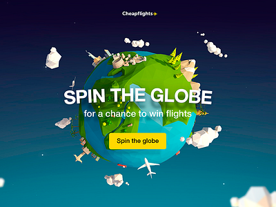 Spin The Globe 3d antonmoek c4d cinema4d digitalart illustration lowpoly nature planet render