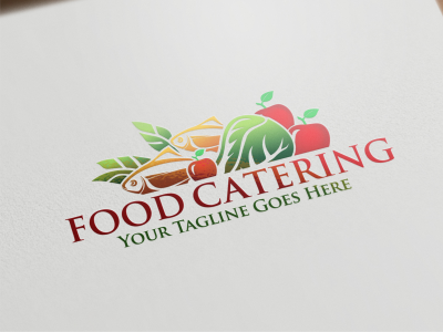Fresh Food | Catering logo catering cook cooking delicious design dinner eat fish food fresh fruit health healthy kitchen logo meal organic restaurant vegetable vegetables