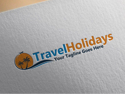 Travel Holiday Logo beach fun holiday journey logo plane recreation relax sea summer sun tour tourism tourist travel traveler trip tropical vacation water