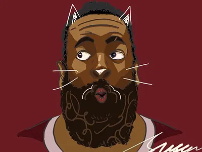 James Harden basketball harden illustration ipad nba rocket