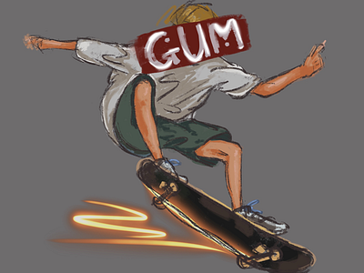 SkateBoy boy color cool illustration skate sports summer