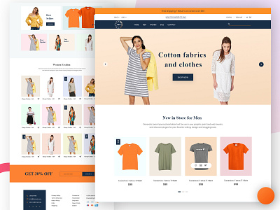 Fashion Ecommerce Template ecommerce fashion fashion web design landing page psd template responsive webdesign ux web design website