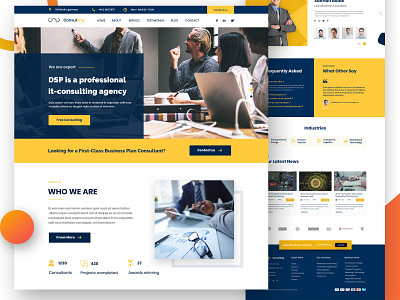 Business Consulting Web Design business consulting landing page psd template responsive webdesign ui ux uxui uxuidesign web design