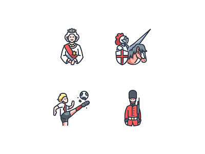 England icons
