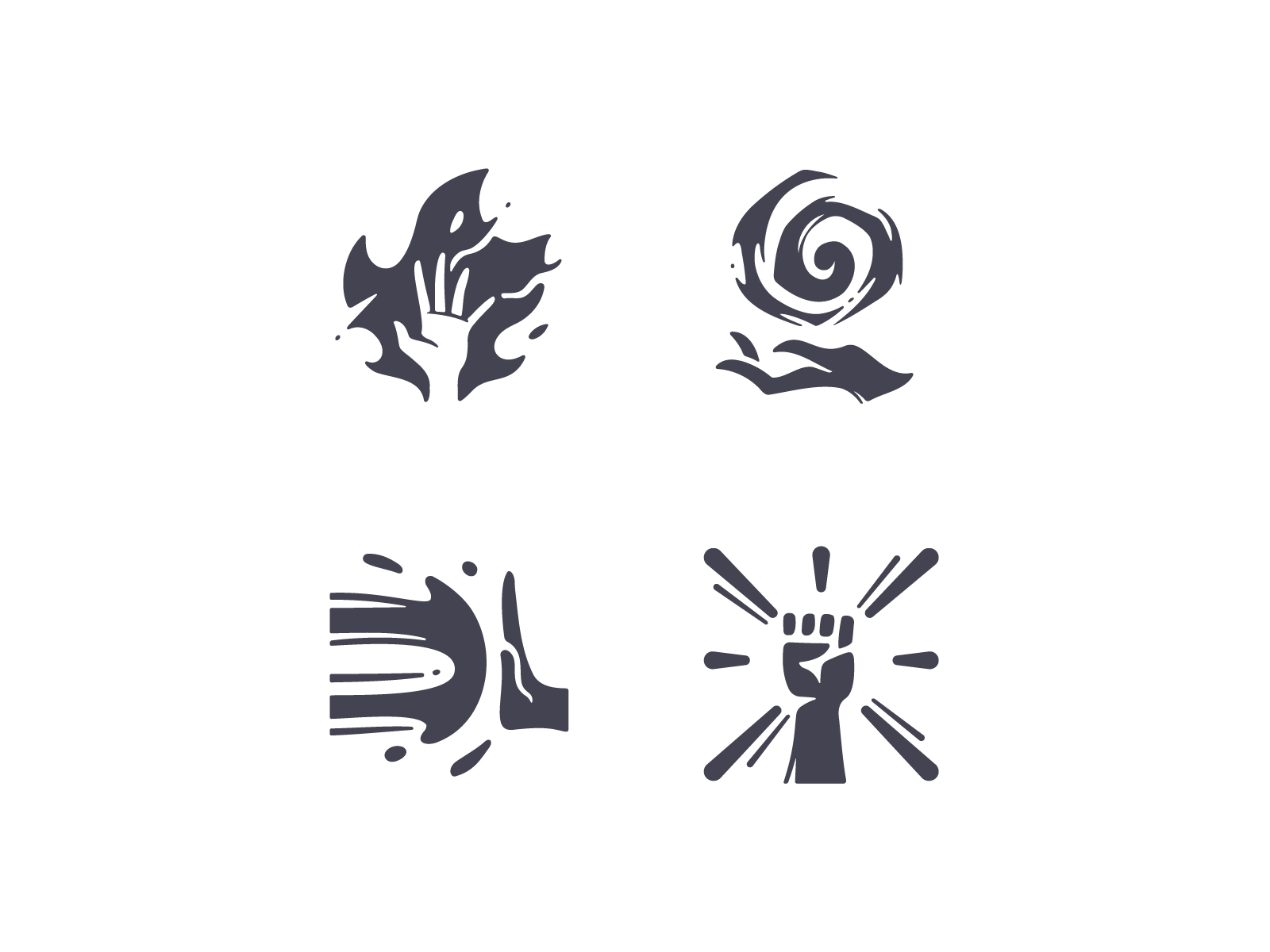 Magic hand RPG icons by maxicons on Dribbble