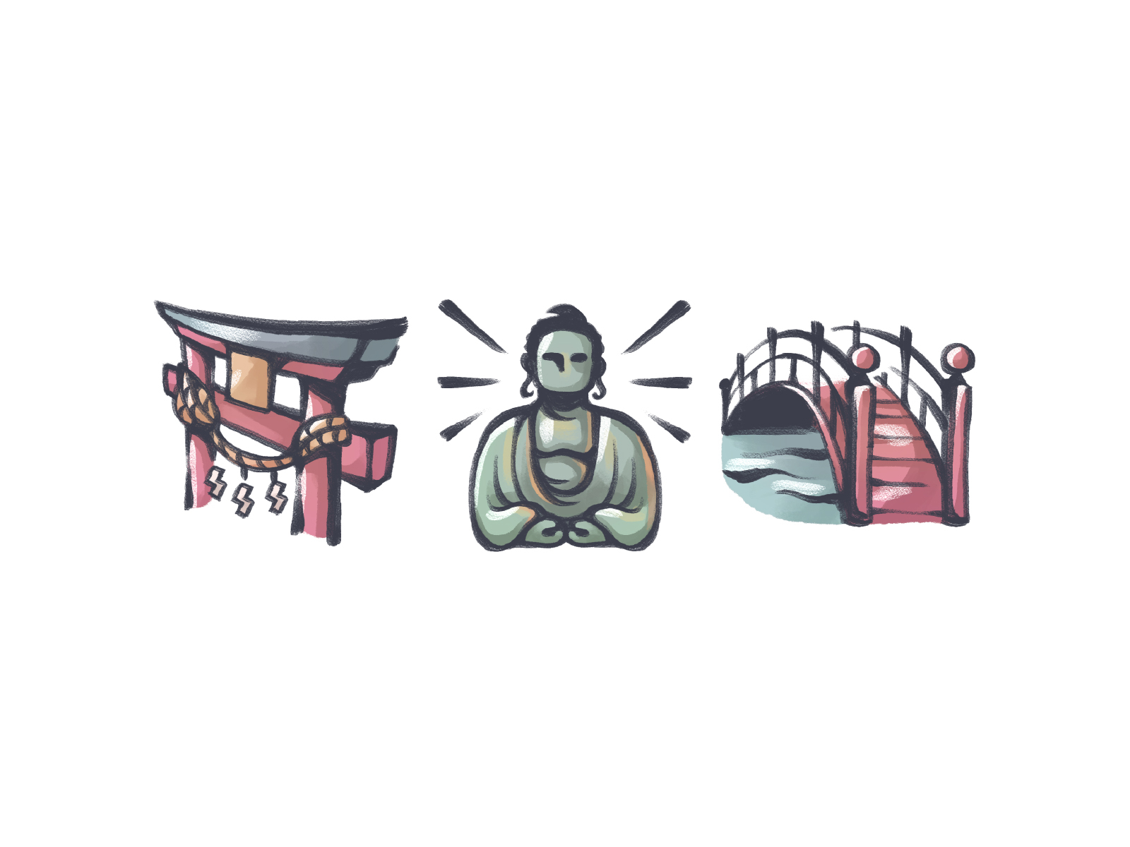 japanese-architecture-by-maxicons-on-dribbble