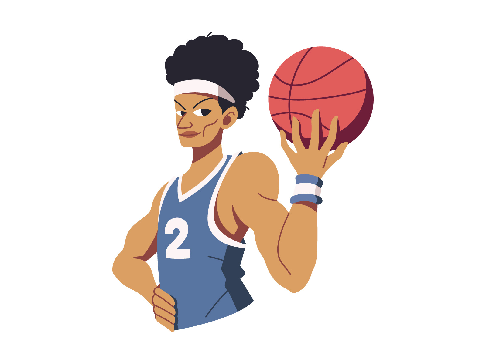 Basketball Character by maxicons on Dribbble
