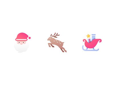 Chrsitmas icons christmas icon icons illustration raindeer reindeer santa claus winter xmas