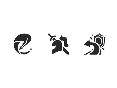 Knight RPG game icons