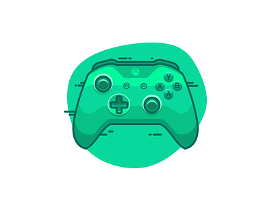 "Xbox One Contoller" illustration controller gaming illustration xbox xboxone